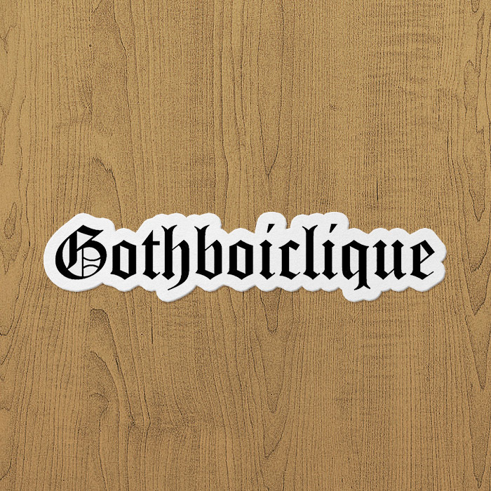 Gothboiclique Sticker etiket Gothboiclique Sticker etiket