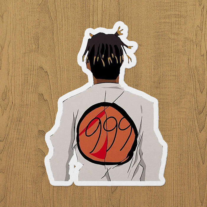 Juice Wrld Righteous Sticker etiket Juice Wrld Righteous Sticker etiket