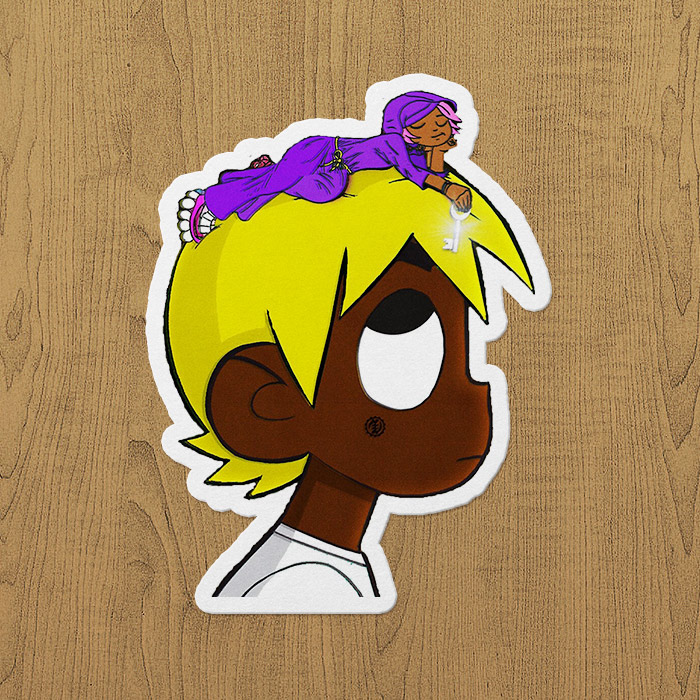 Lil Uzi Vert vs. The World Sticker etiket Lil Uzi Vert vs. The World Sticker etiket