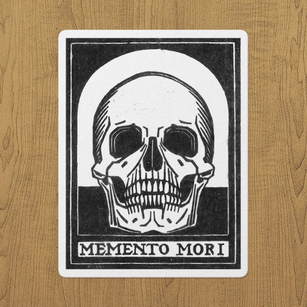 Memento Mori Sticker etiket
