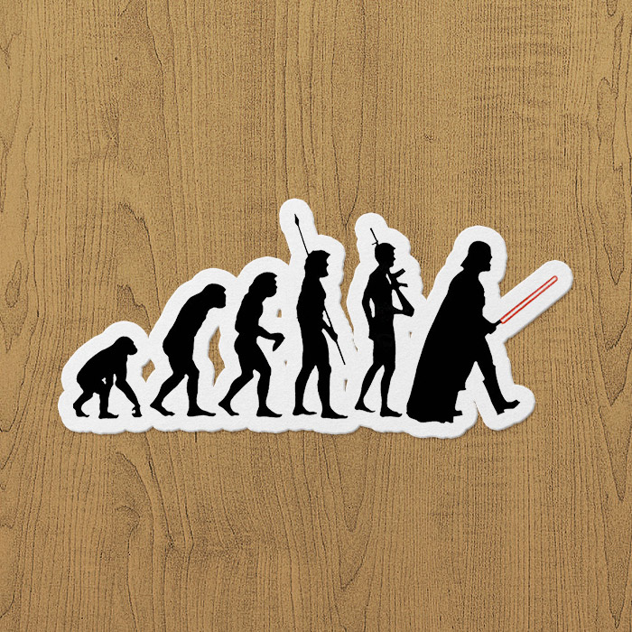 dark side of evolution sticker etiket Dark Side Of Evolution Sticker etiket