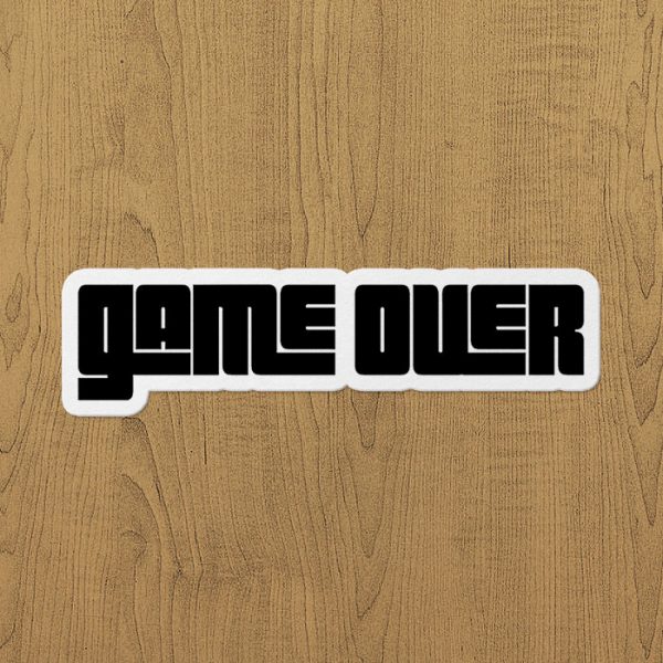 Game Over Sticker etiket