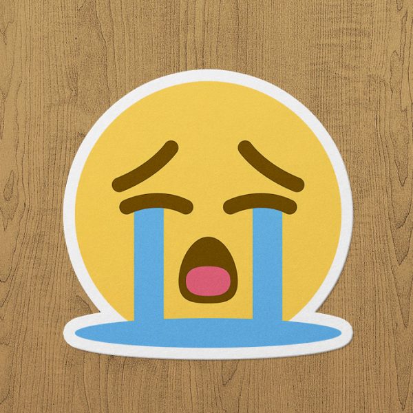 Ağlayan Emoji Sticker etiket
