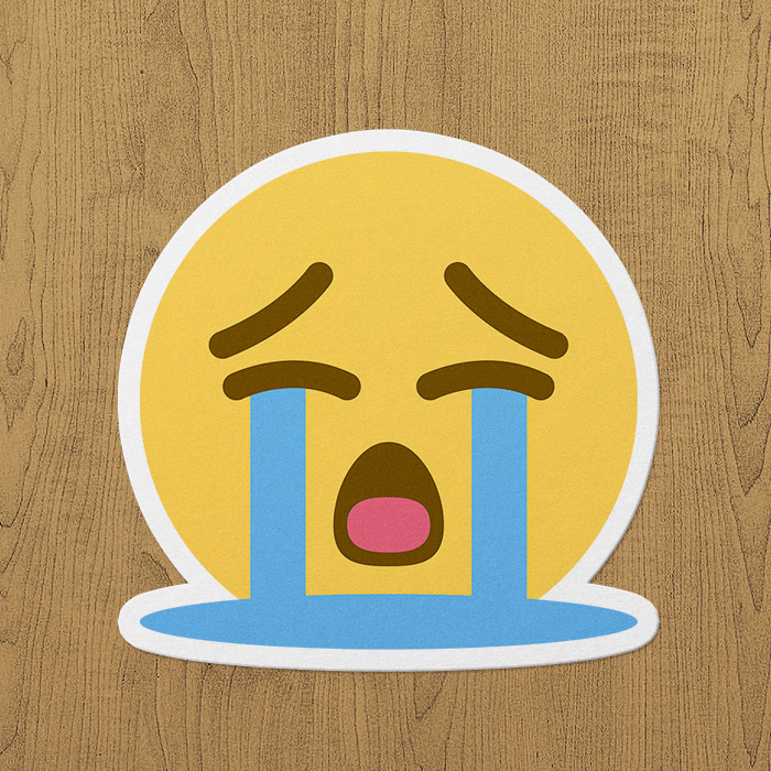 Ağlayan Emoji Sticker etiket Ağlayan Emoji Sticker etiket