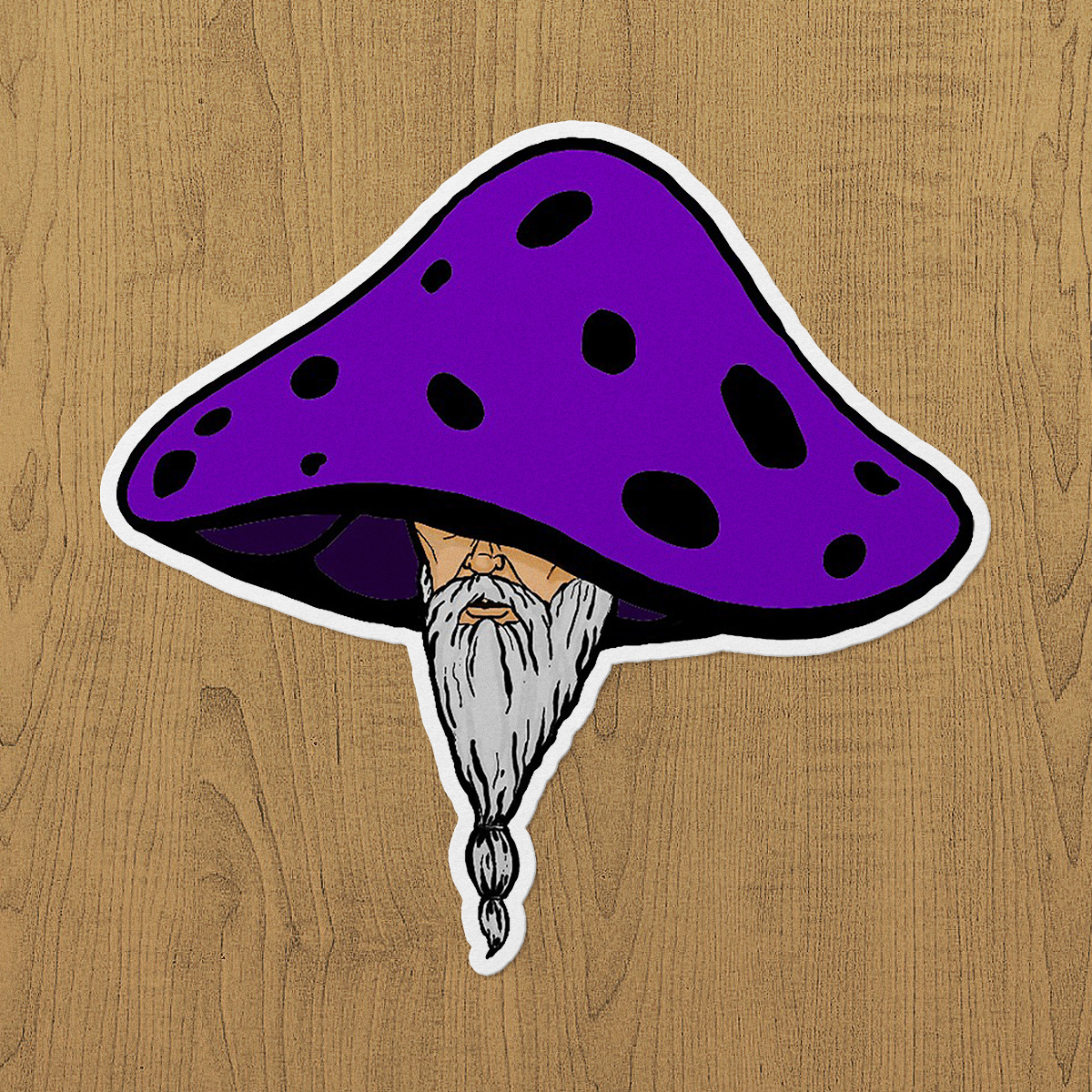Gandalf Büyü Mantarı Sticker etiket Gandalf Büyü Mantarı Sticker etiket