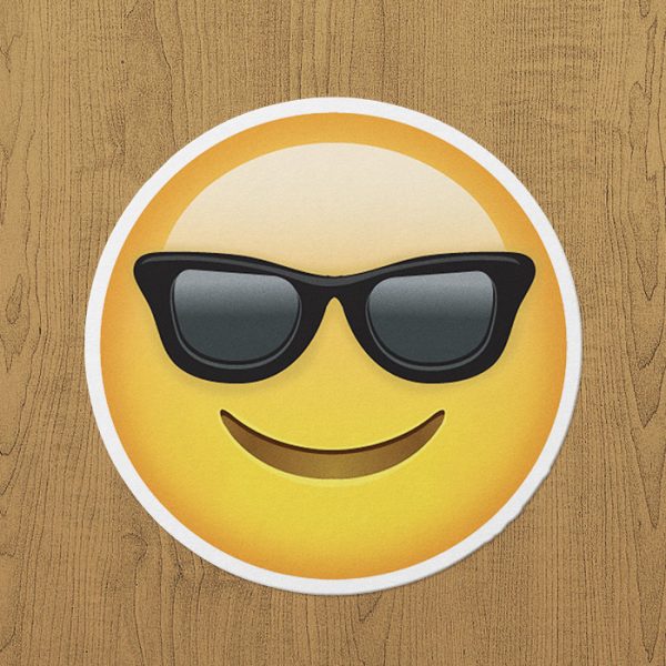 Havalı Emoji Sticker etiket