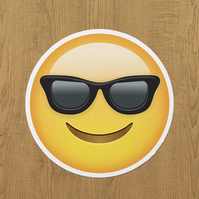Havalı Emoji Sticker etiket Havalı Emoji Sticker etiket