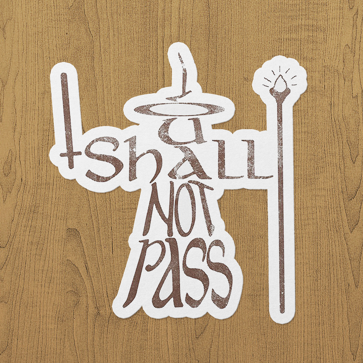Shall Not Pass Sticker etiket Shall Not Pass Sticker etiket