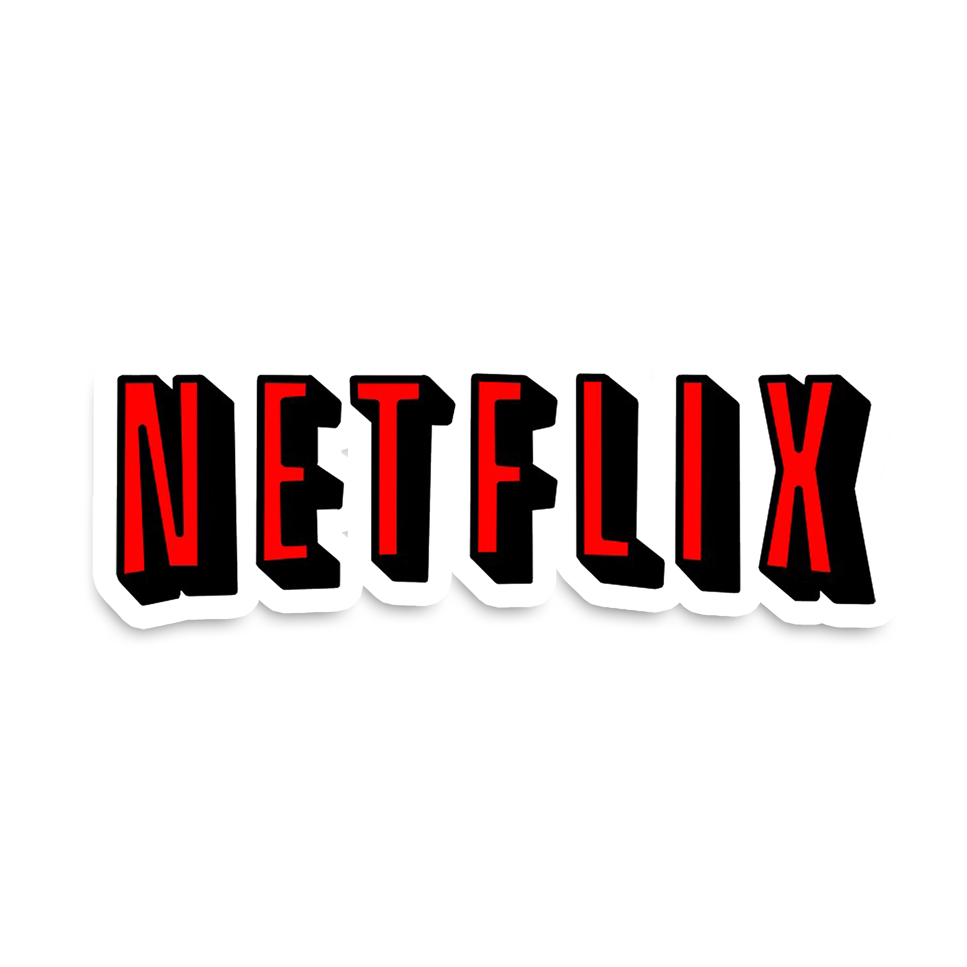 Netflix Sticker etiket Netflix Sticker etiket