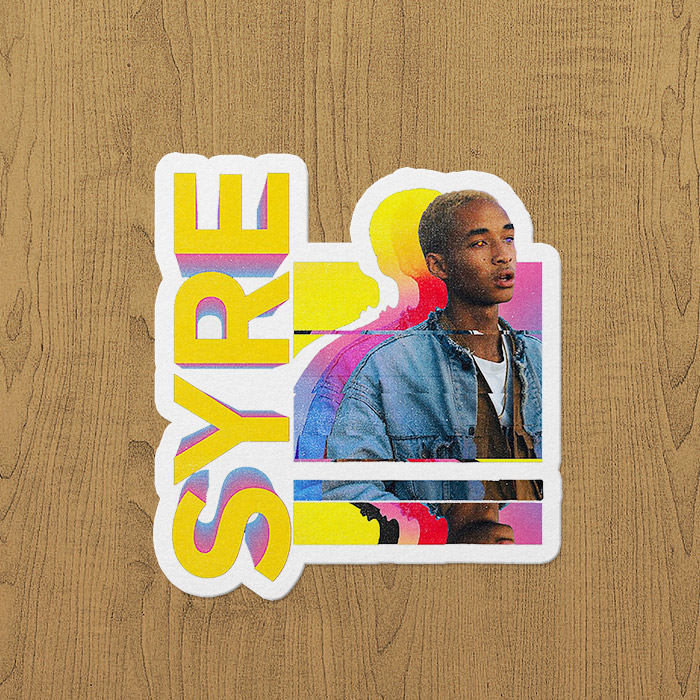 Jaden Smith Syre Sticker etiket Jaden Smith Syre Sticker etiket