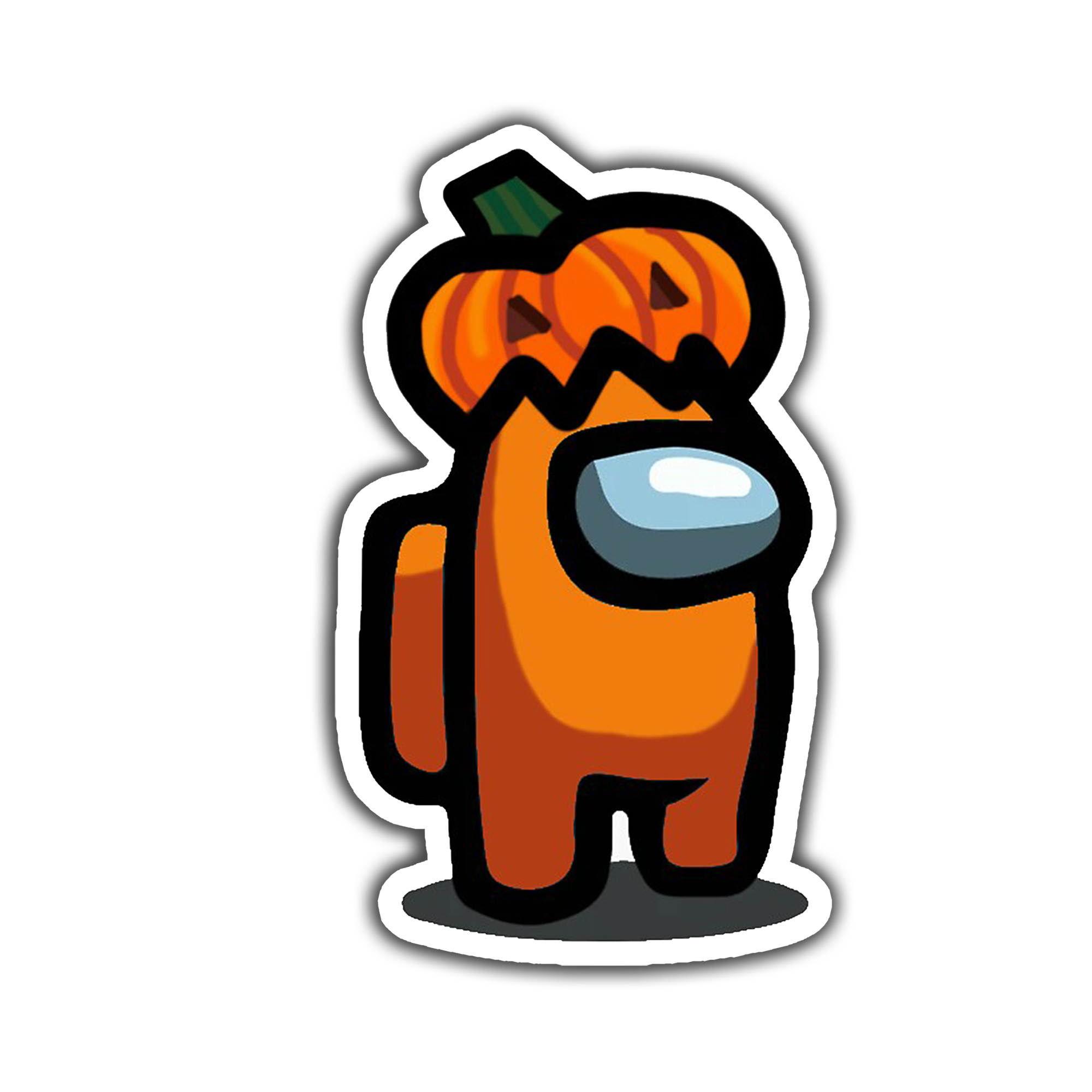 Among Us Balkabağı Sticker etiket Among Us Balkabağı Sticker etiket