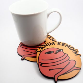 Canım kendim ahşap bardak altılıgı