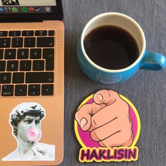 Haklısın Bardak Altlığı