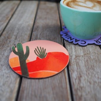 Kaktüs Bardak Altlığı