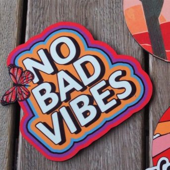No Bad Vibes Bardak Altlığı
