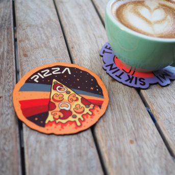 Pizza Bardak Altlığı