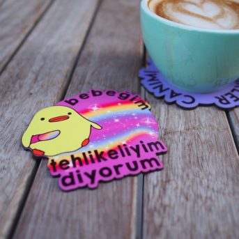 Tehlikeliyim Diyorum Bardak Altlığı