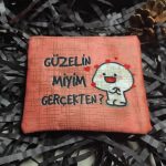 Güzelin miyim gerçekten bozuk para cüzdanı