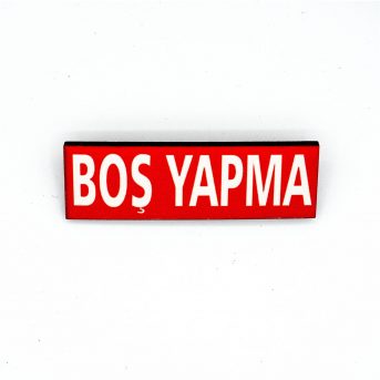 Boş Yapma Ahşap Broş