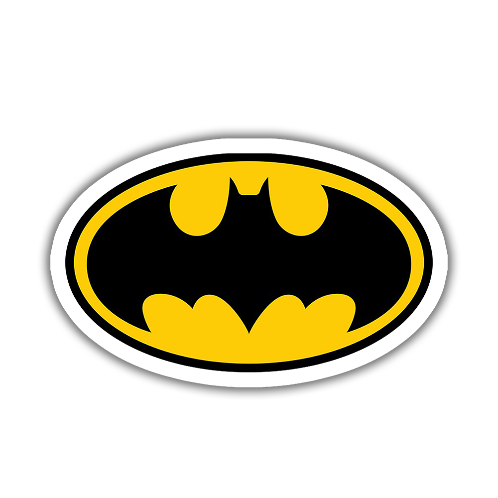 Batman Logo Sticker etiket Batman Logo Sticker etiket