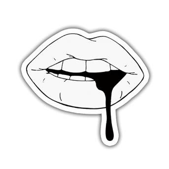 Black Lips Sticker