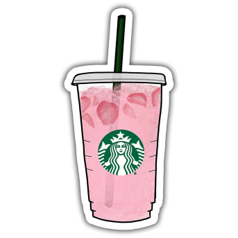 Çilekli İçecek Sticker