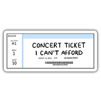 Konser Bileti Sticker