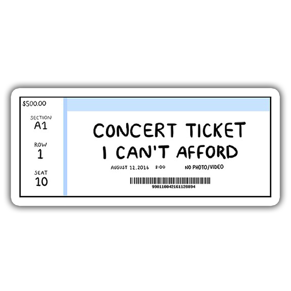 Konser Bileti Sticker Konser Bileti Sticker