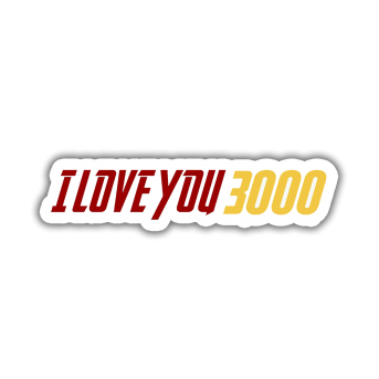Marvel I love you 3000 Sticker