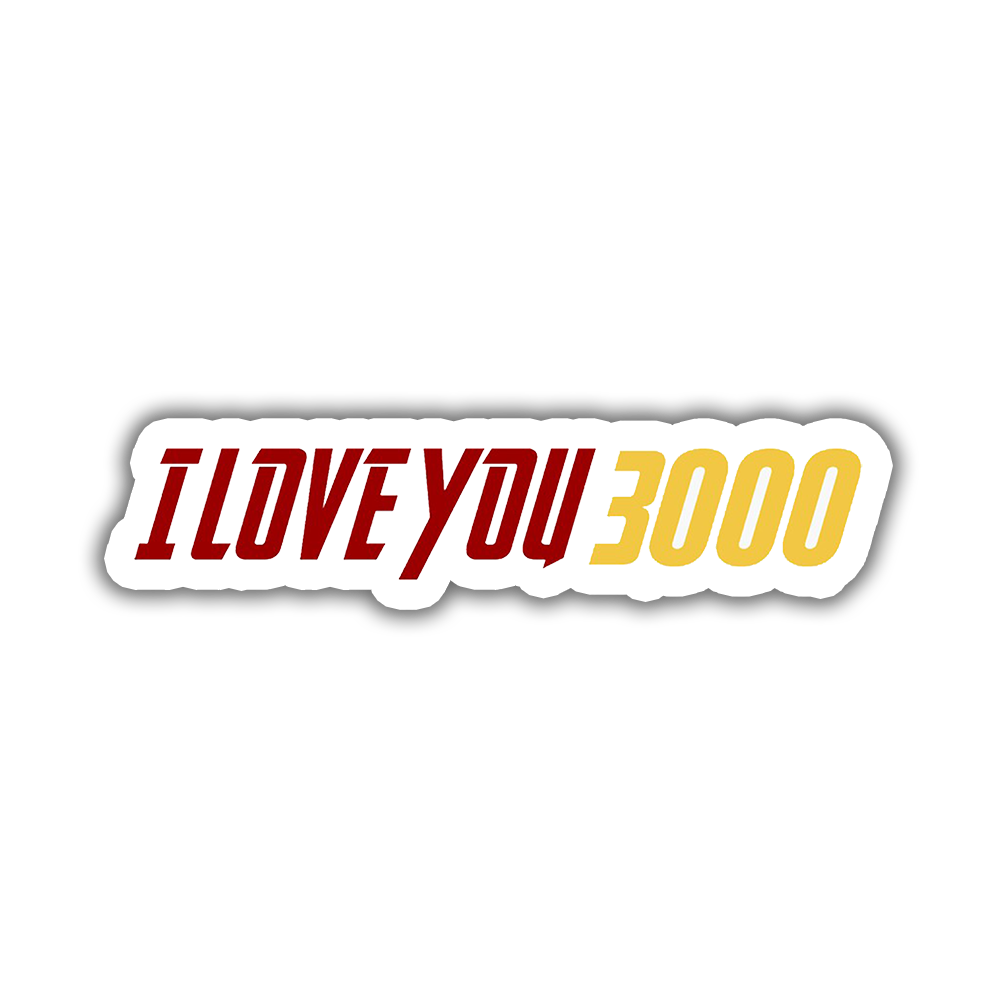 Marvel I love you 3000 Sticker Marvel I love you 3000 Sticker