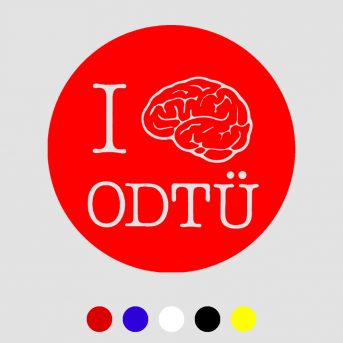 I love ODTÜ sticker, Laptop etiket