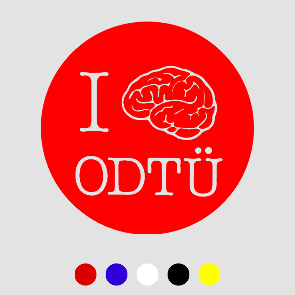 I love ODTÜ sticker ,Laptop etiket I love ODTÜ sticker, Laptop etiket
