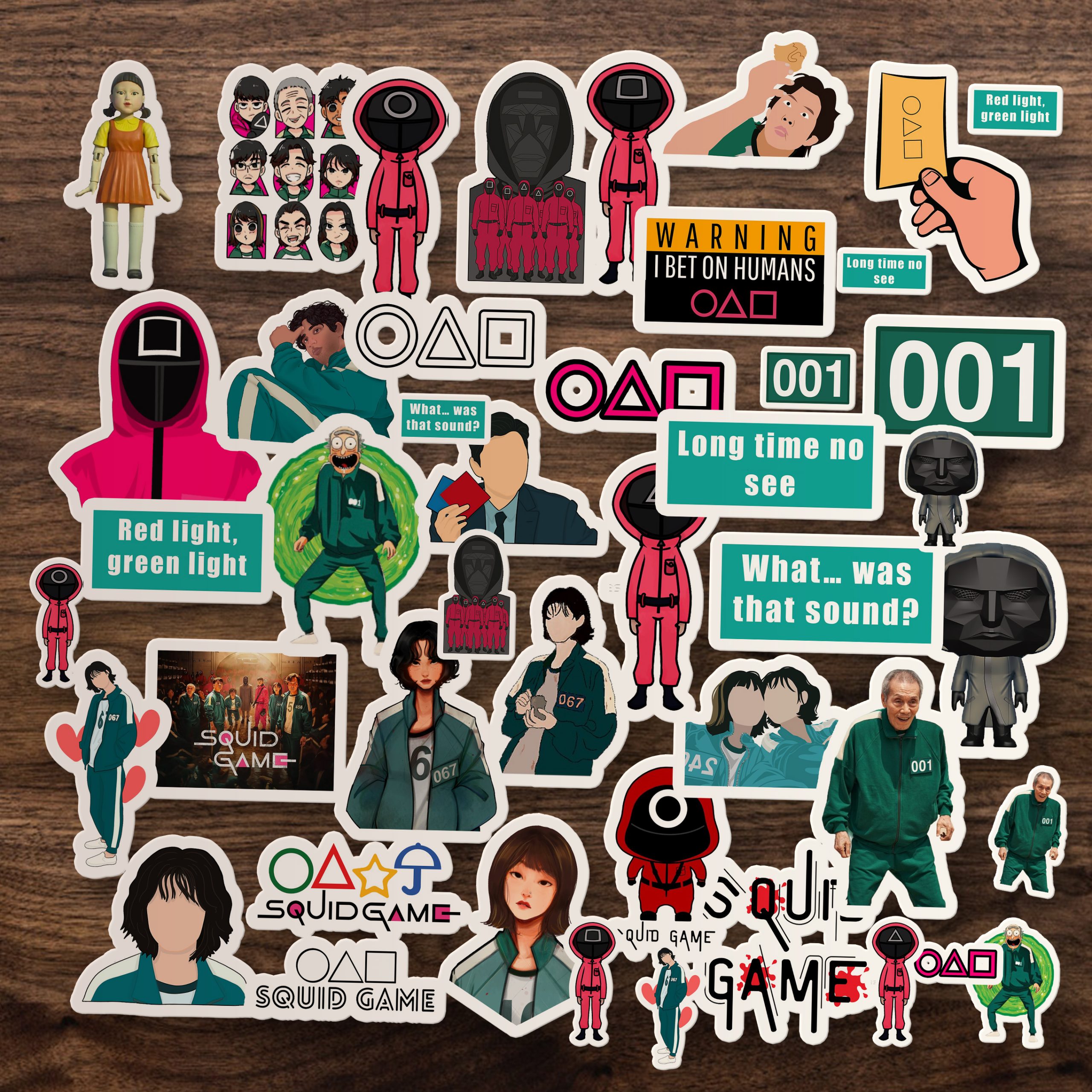 Squid Game Sticker Paketi Squid Game Sticker Paketi