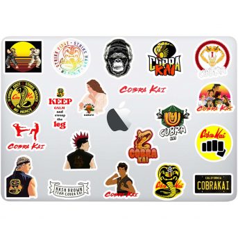 Cobra Kai laptop anime sticker