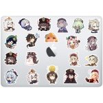 genshin impact chibi style sticker etiket paketi