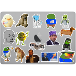 komik internet memes sticker paketi