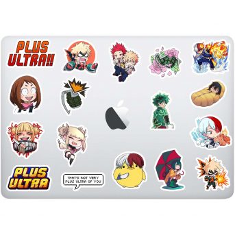 my hero academia sticker seti anime stickerları