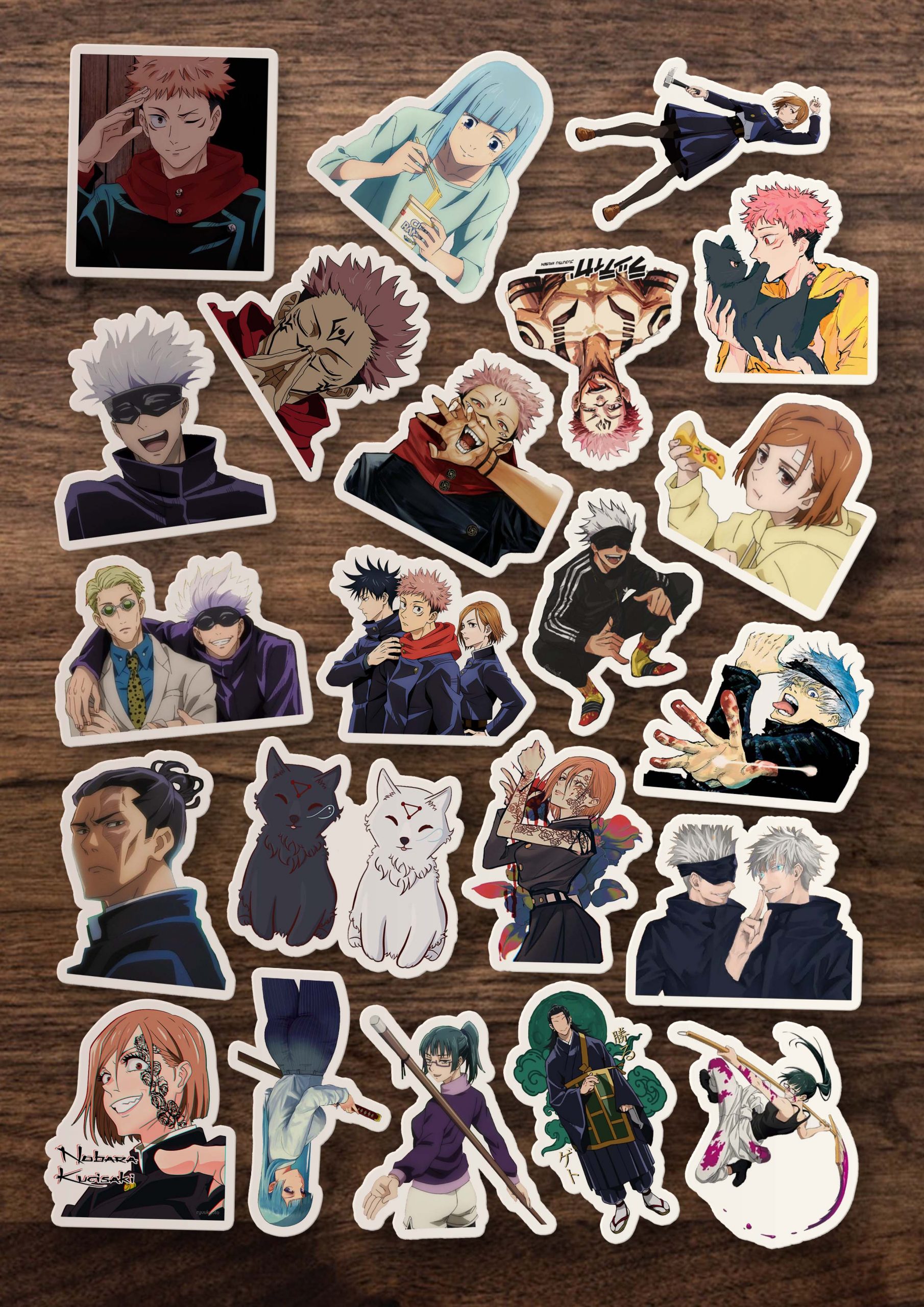 Jujutsu Kaisen Anime Sticker Paketi Jujutsu Kaisen Anime Sticker Paketi