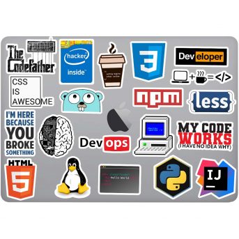 yazılımcı developer sticker seti