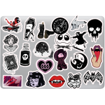gothic goth sticker paketi