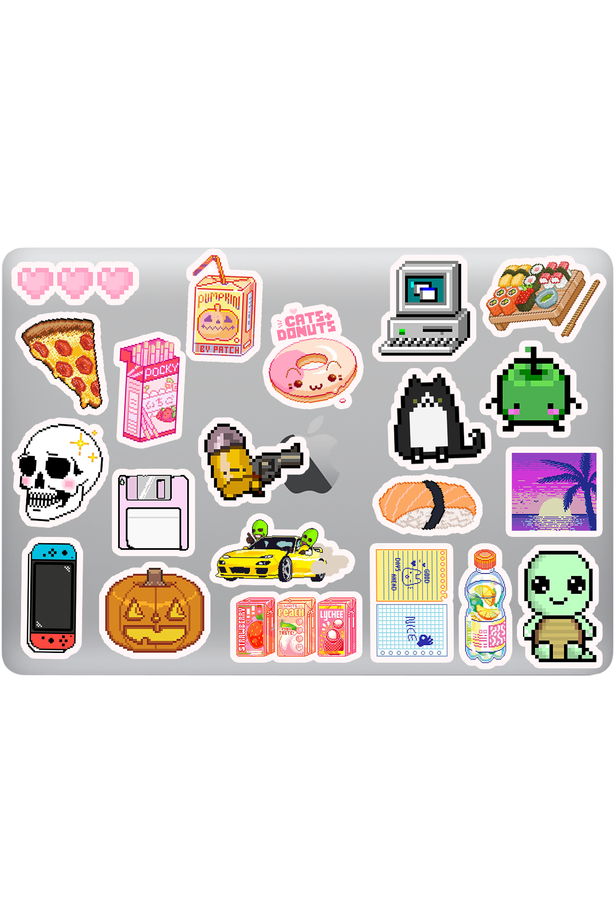 pixel art aesthetic sticker paketi