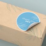 kutu ambalaj etiket , thank you sticker , sipariş teşekkür etiketi