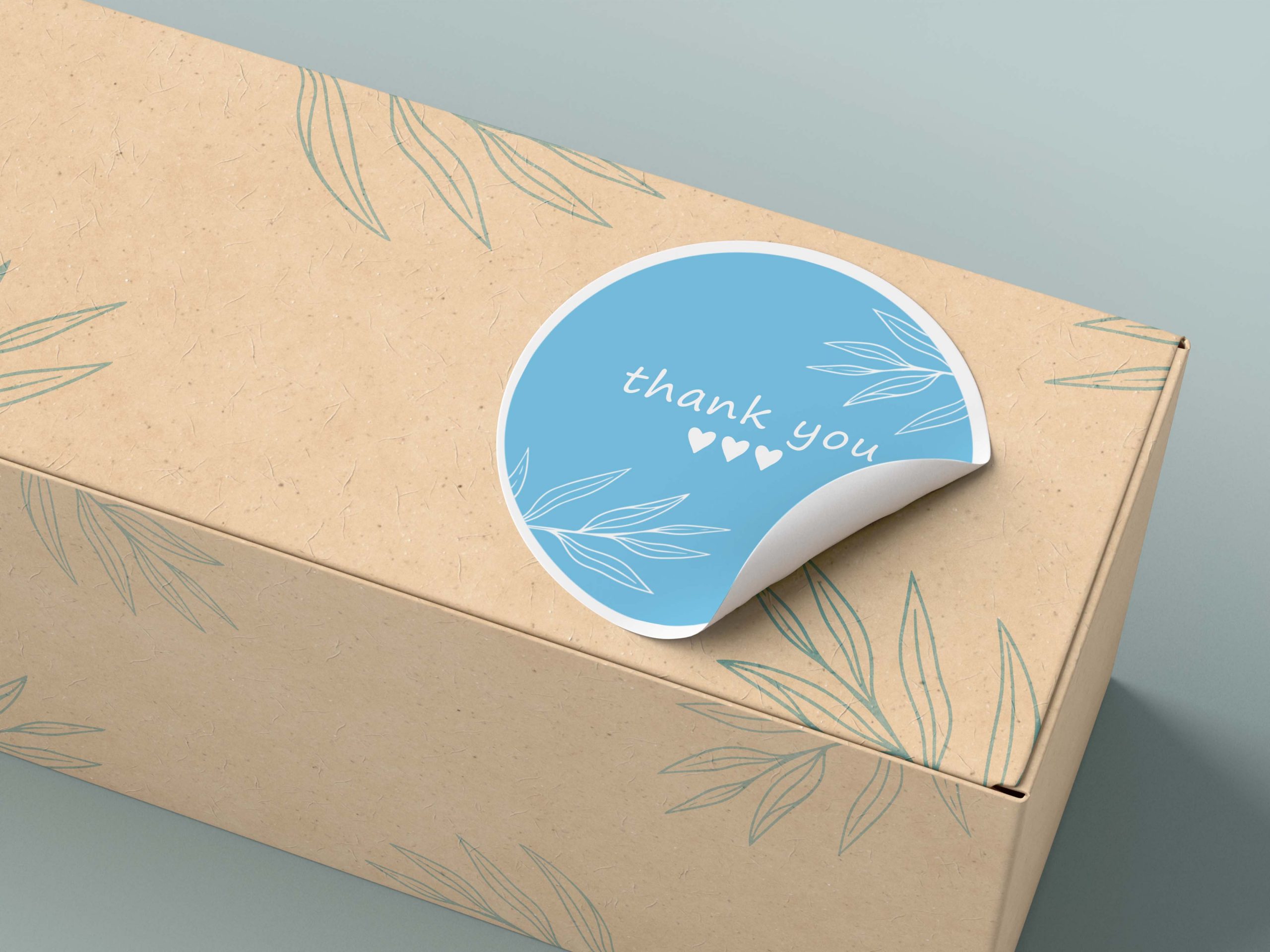 kutu ambalaj etiket , thank you sticker , sipariş teşekkür etiketi