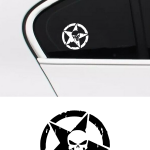 2 Adet Army Star Kuru Kafa Askeri Yıldız Off Road Sticker Araba S 1
