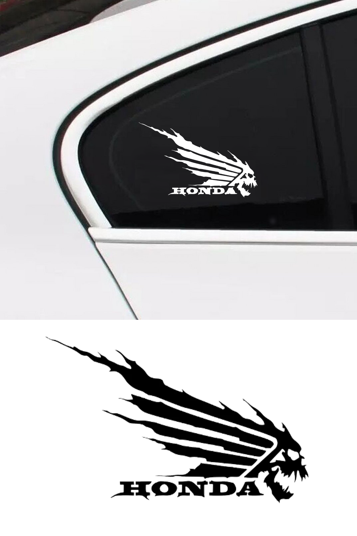 Honda Kuru Kafa Oto Sticker Cam Sticker 1