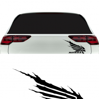 Honda Kuru Kafa Oto Sticker Cam Sticker 2