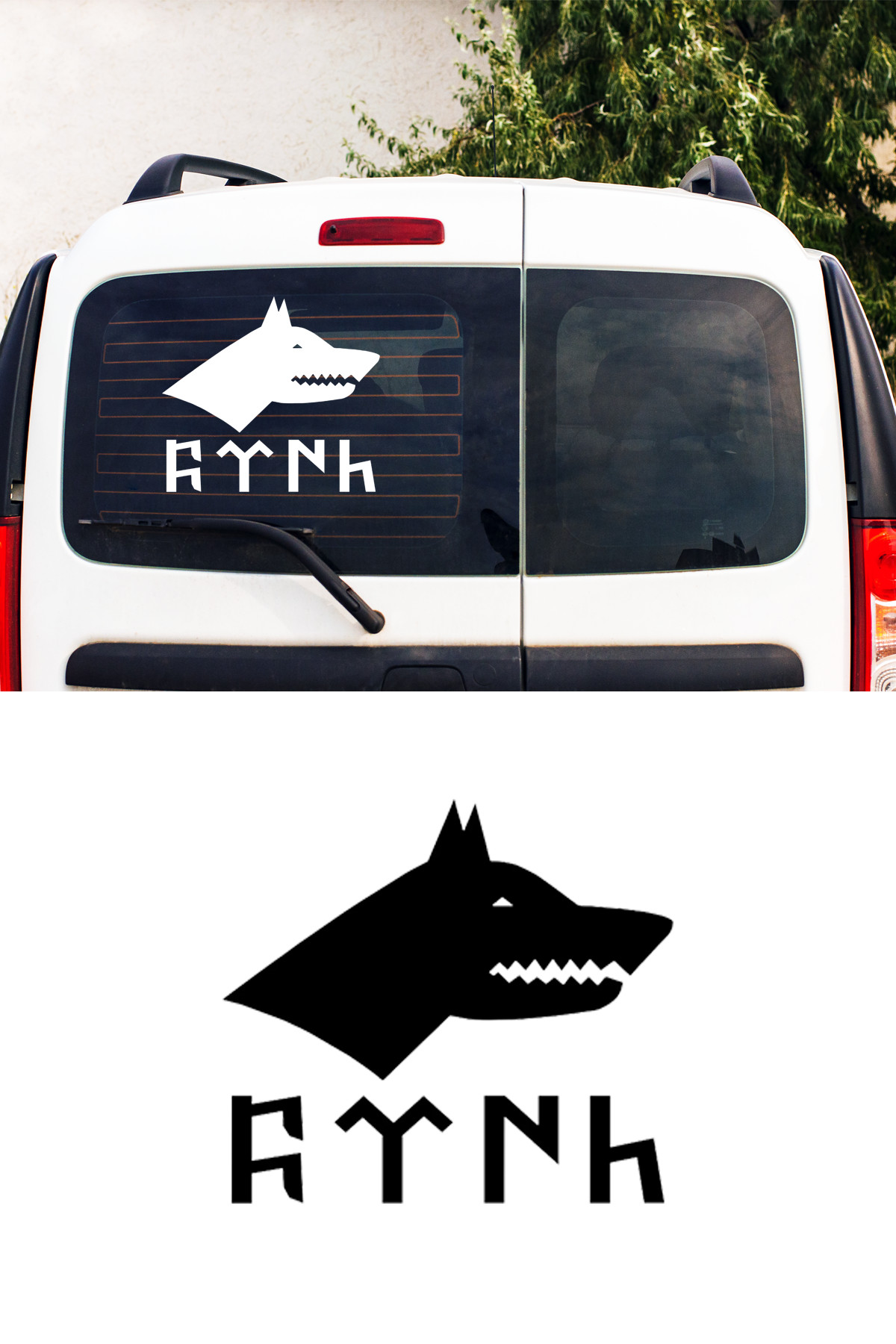 Kurt ve Göktürkçe Türk Sticker Oto Sticker Araba Sticker 1 Kurt ve Göktürkçe Türk Sticker Oto Sticker Araba Sticker 1