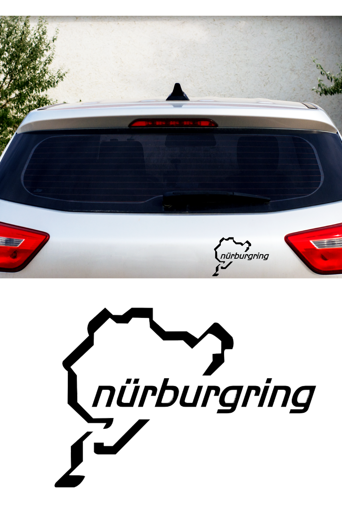 Nürburgring Oto Sticker Araba Sticker 2