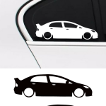 civic fd6 basık oto sticker