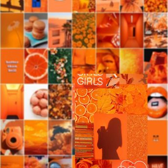 vsco turuncu poster seti